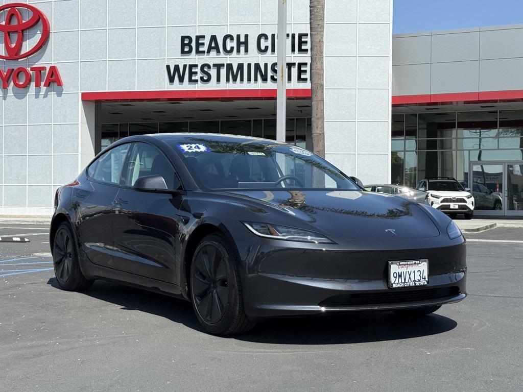 used 2024 Tesla Model 3 car, priced at $31,561