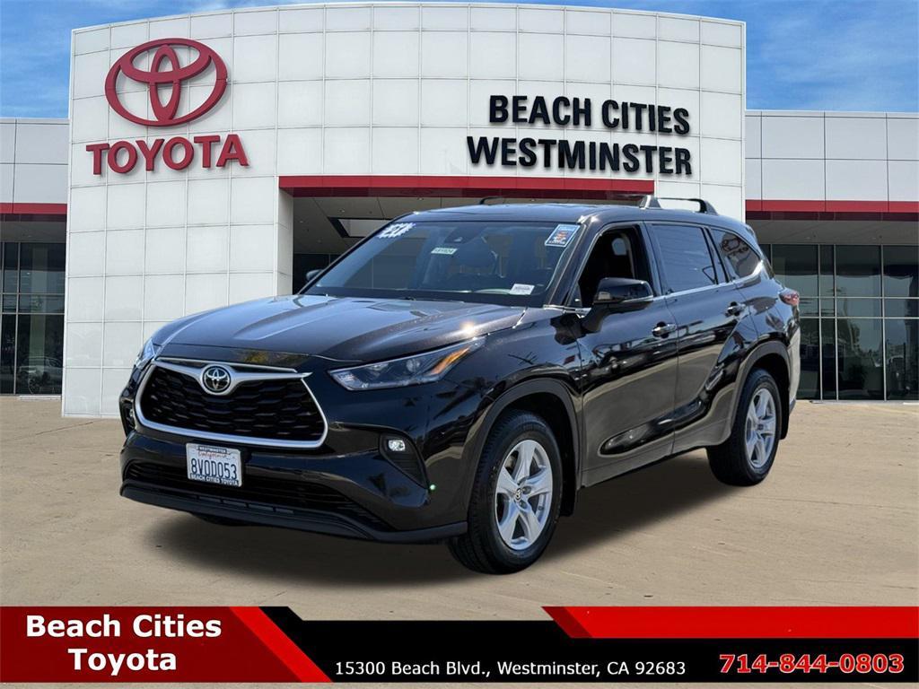 used 2021 Toyota Highlander car, priced at $27,996