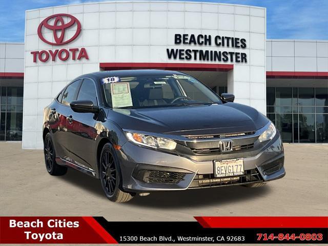 used 2018 Honda Civic car, priced at $14,978