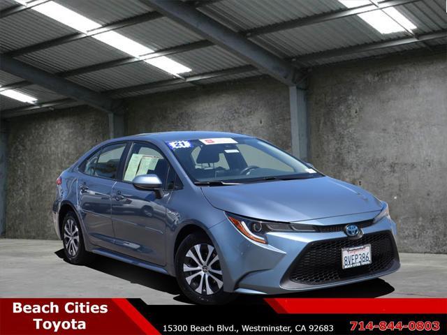 used 2021 Toyota Corolla Hybrid car, priced at $19,565