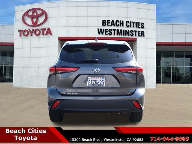 used 2021 Toyota Highlander car, priced at $25,888