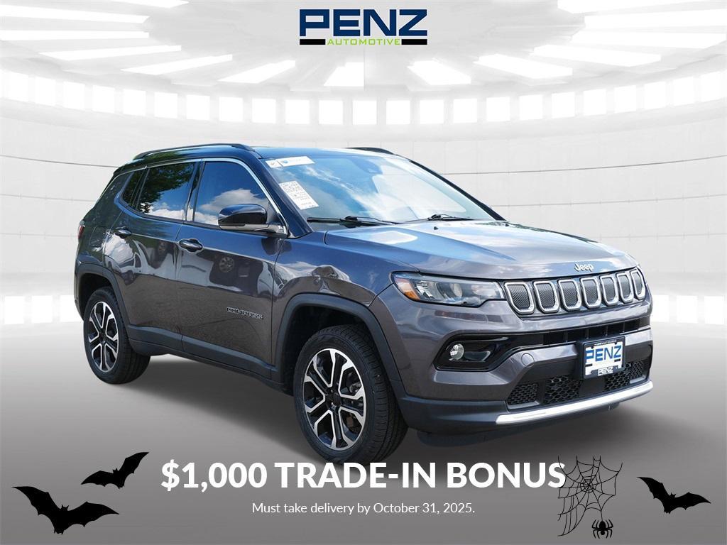 used 2022 Jeep Compass car, priced at $22,000