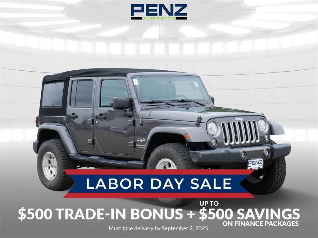 used 2018 Jeep Wrangler JK Unlimited car, priced at $24,000