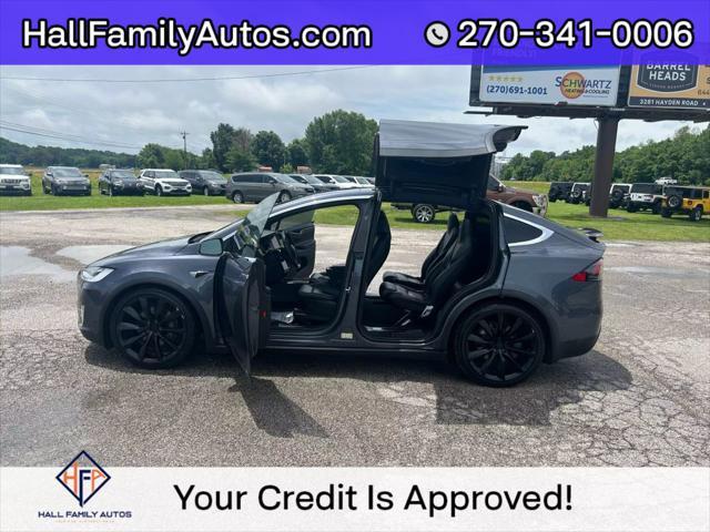used 2020 Tesla Model X car, priced at $27,999