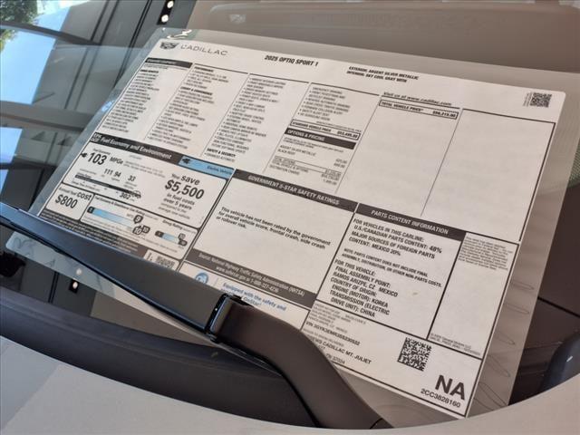 new 2025 Cadillac OPTIQ car, priced at $56,215