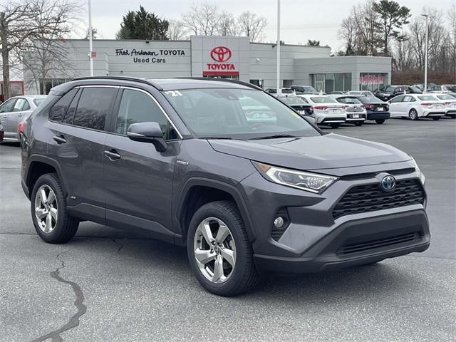 used 2021 Toyota RAV4 Hybrid car, priced at $33,385