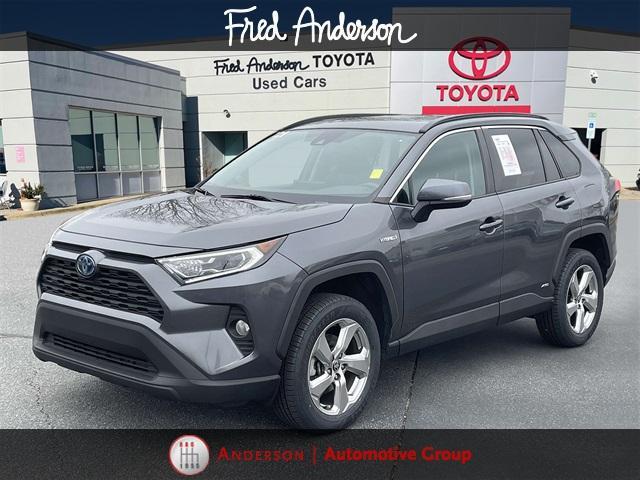 used 2021 Toyota RAV4 Hybrid car, priced at $33,385