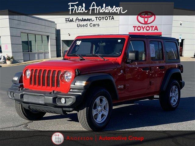 used 2018 Jeep Wrangler Unlimited car, priced at $20,652