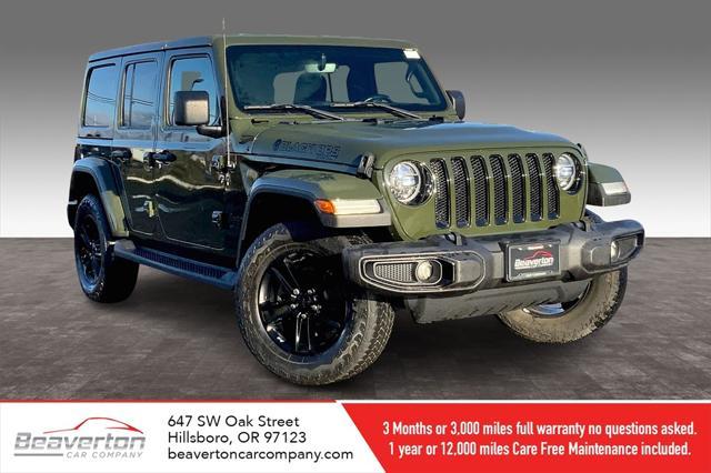 used 2021 Jeep Wrangler Unlimited car, priced at $36,865