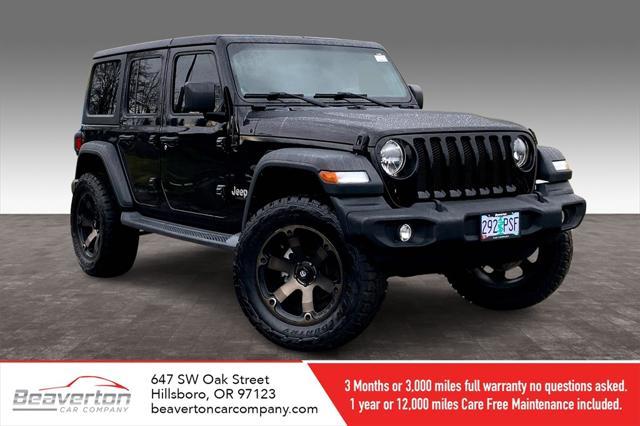 used 2018 Jeep Wrangler Unlimited car, priced at $25,467