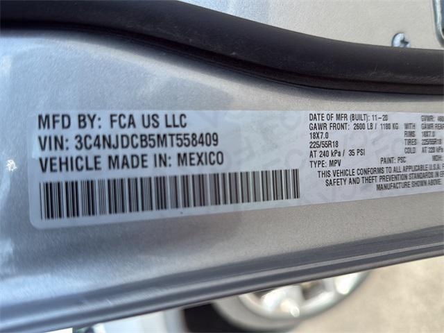 used 2021 Jeep Compass car, priced at $17,564