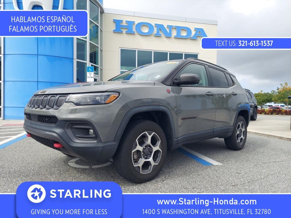 used 2022 Jeep Compass car, priced at $22,370
