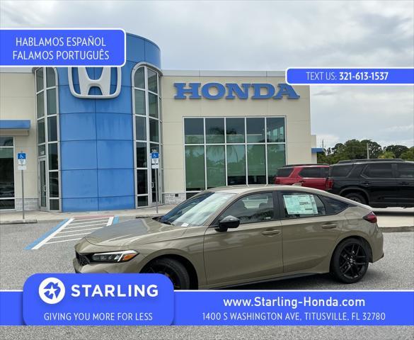 new 2025 Honda Civic car, priced at $27,555