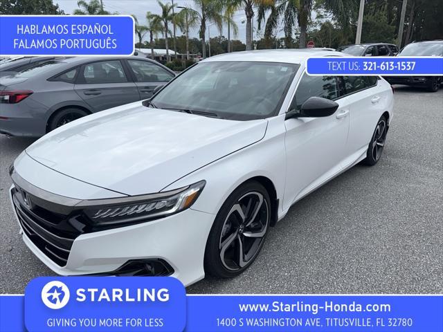 used 2021 Honda Accord car, priced at $24,700