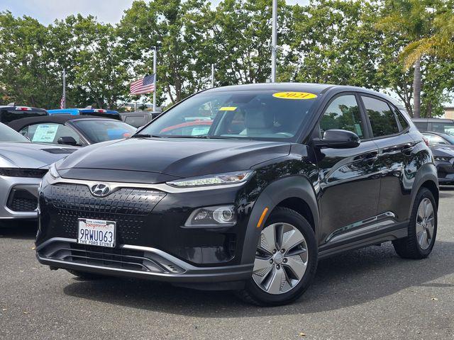 used 2021 Hyundai Kona EV car, priced at $18,900