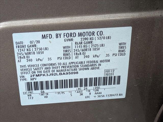 used 2020 Ford Edge car, priced at $18,952