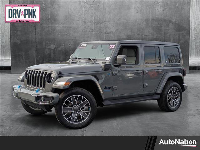 used 2022 Jeep Wrangler Unlimited 4xe car, priced at $37,816