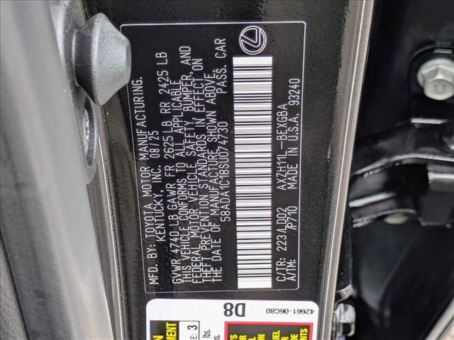 new 2025 Lexus ES 300h car, priced at $48,007