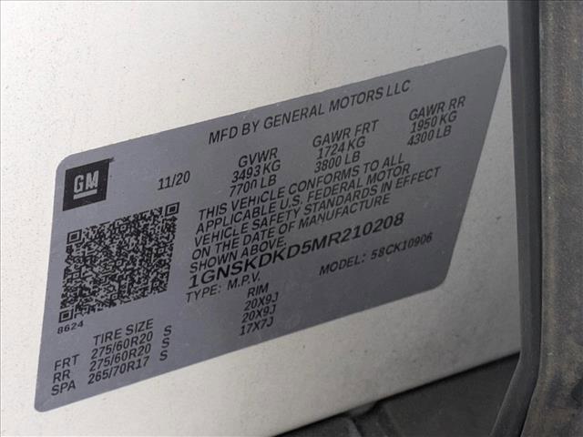 used 2021 Chevrolet Suburban car, priced at $42,991