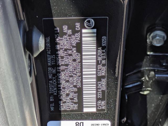 new 2025 Lexus ES 350 car, priced at $46,887