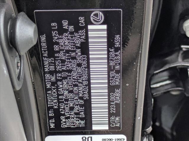 new 2025 Lexus ES 350 car, priced at $45,857