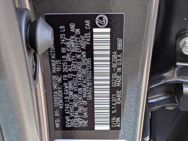 new 2025 Lexus ES 350 car, priced at $46,317