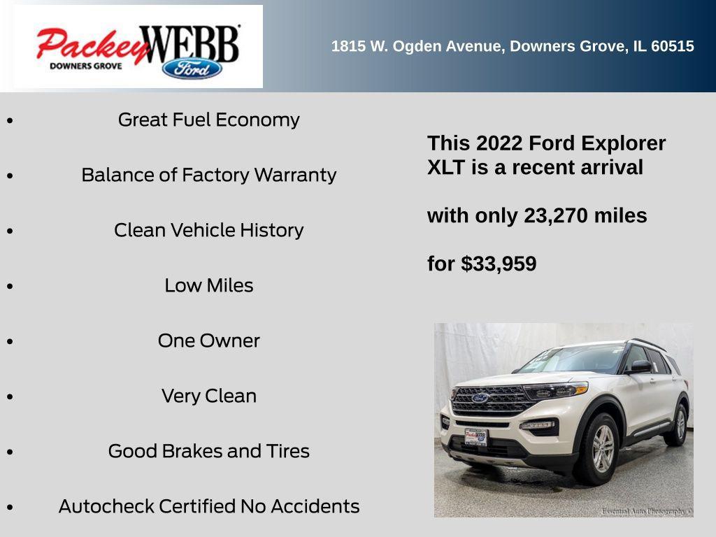 used 2022 Ford Explorer car, priced at $33,959