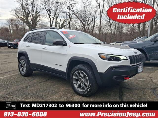 used 2021 Jeep Cherokee car, priced at $22,521