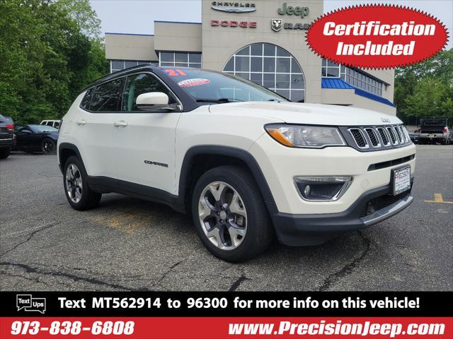 used 2021 Jeep Compass car, priced at $24,221