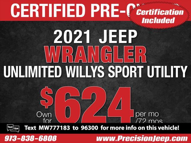 used 2021 Jeep Wrangler car, priced at $35,391