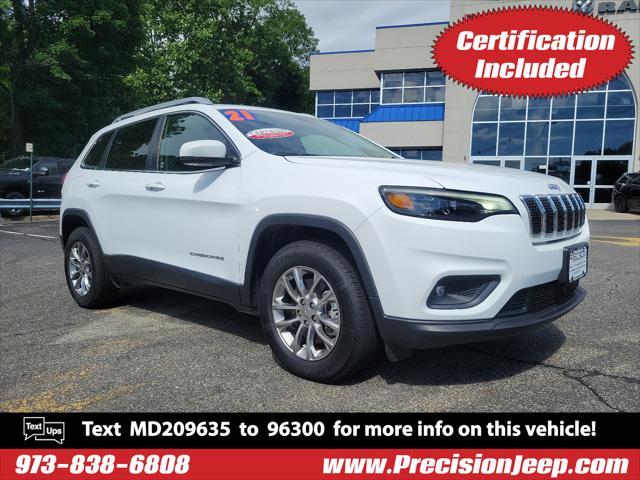 used 2021 Jeep Cherokee car, priced at $25,641