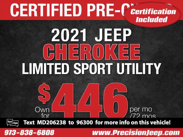 used 2021 Jeep Cherokee car, priced at $24,991