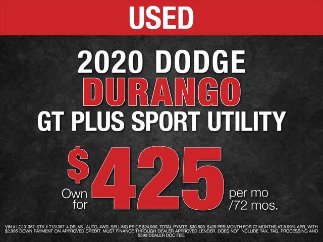 used 2020 Dodge Durango car, priced at $24,990