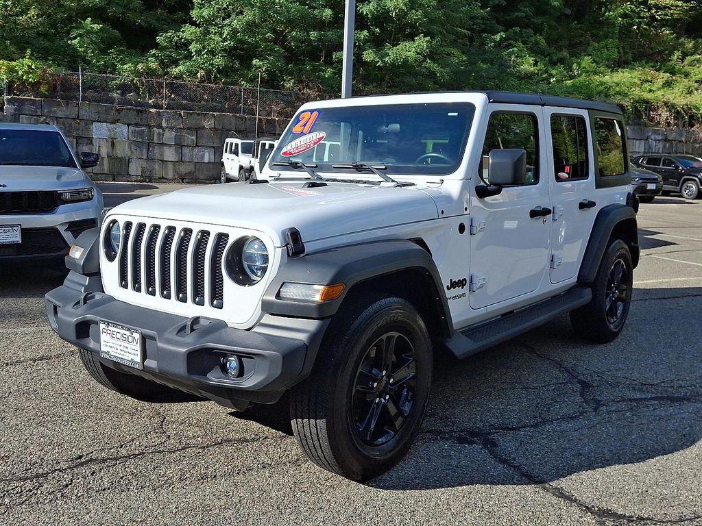 used 2021 Jeep Wrangler Unlimited car, priced at $34,921