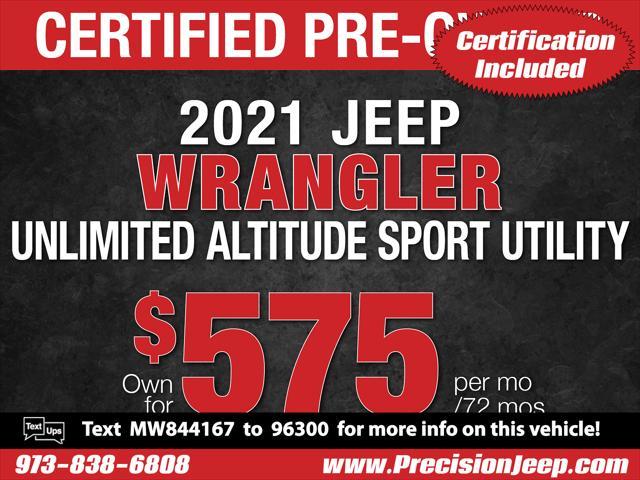 used 2021 Jeep Wrangler Unlimited car, priced at $32,681