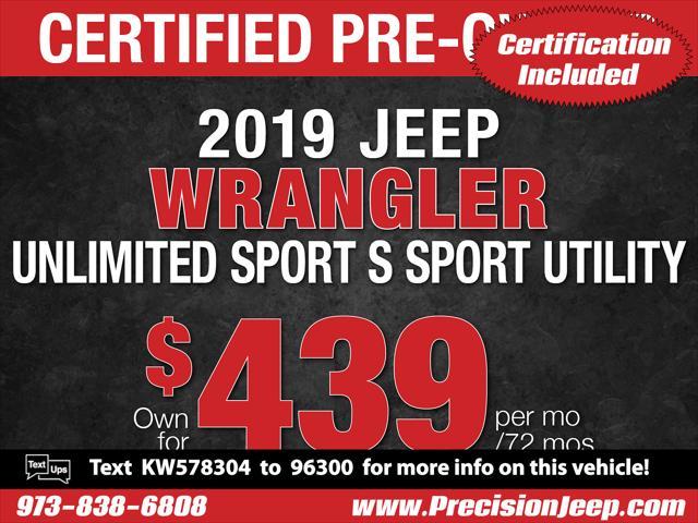 used 2019 Jeep Wrangler Unlimited car, priced at $25,689