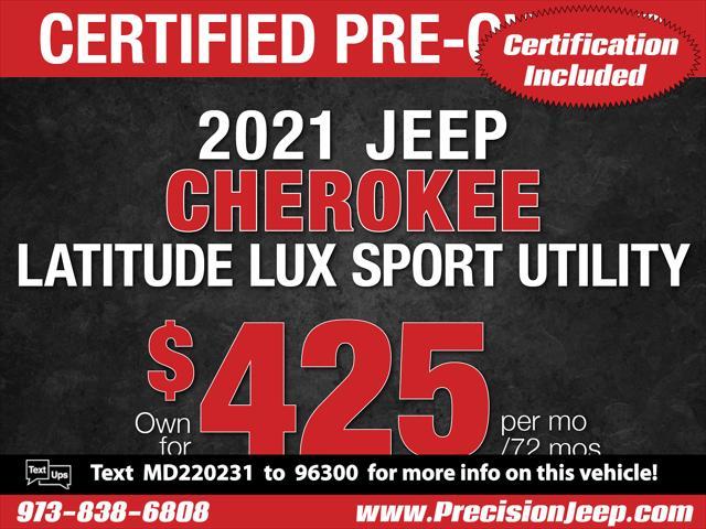 used 2021 Jeep Cherokee car, priced at $24,821