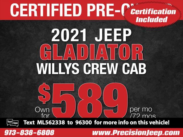 used 2021 Jeep Gladiator car, priced at $33,571