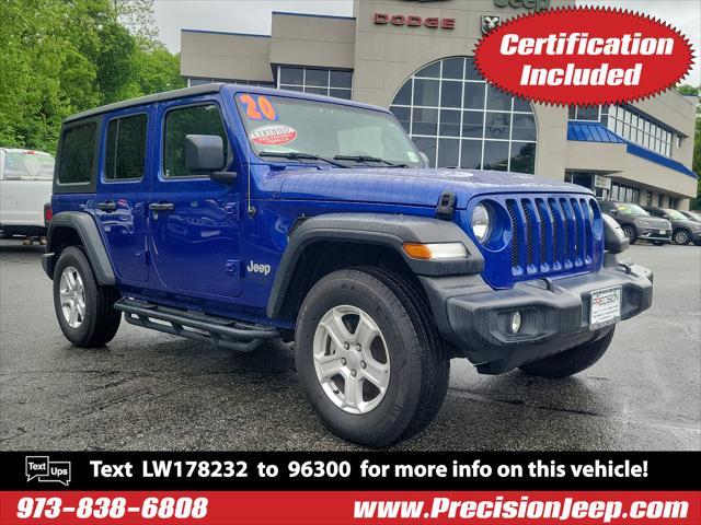 used 2020 Jeep Wrangler Unlimited car, priced at $33,830