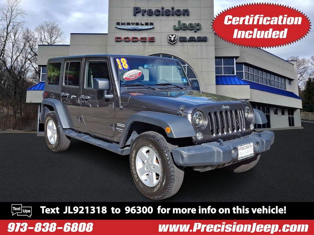 used 2018 Jeep Wrangler JK Unlimited car, priced at $19,938