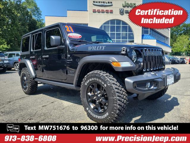 used 2021 Jeep Wrangler car, priced at $33,331