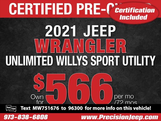 used 2021 Jeep Wrangler car, priced at $32,231