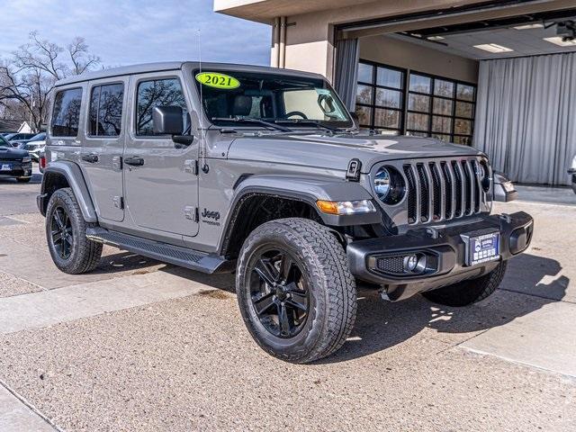 used 2021 Jeep Wrangler Unlimited car, priced at $35,669