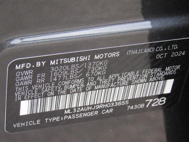 new 2024 Mitsubishi Mirage car, priced at $13,675