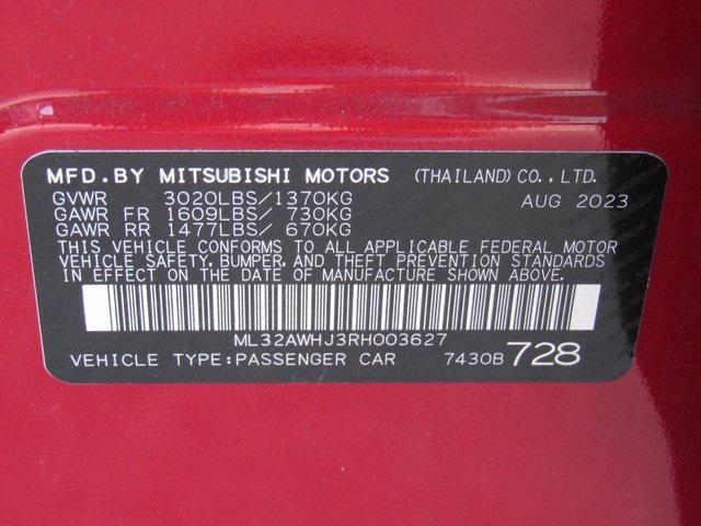 used 2024 Mitsubishi Mirage car, priced at $15,499