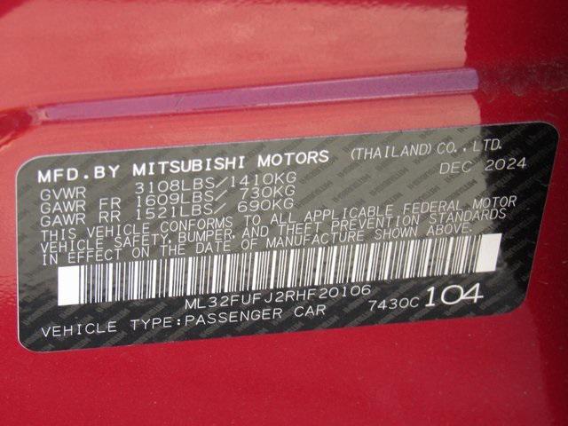 new 2024 Mitsubishi Mirage G4 car, priced at $14,665