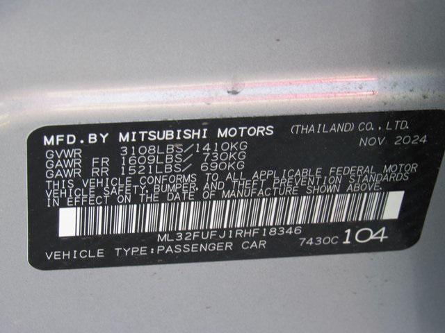 new 2024 Mitsubishi Mirage G4 car, priced at $14,665