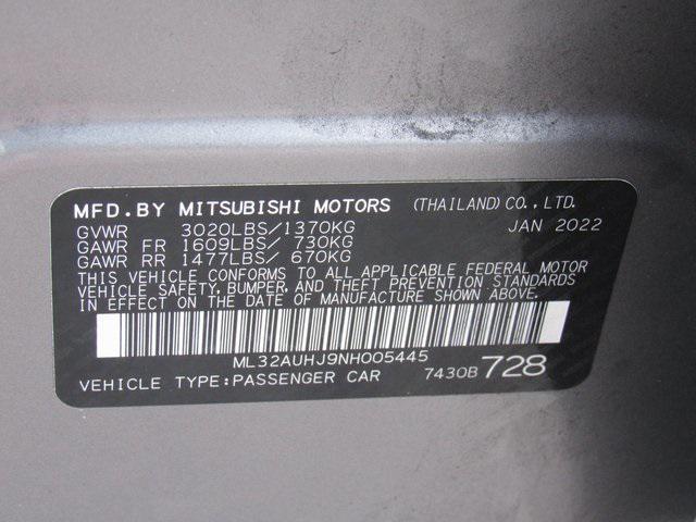 used 2022 Mitsubishi Mirage car, priced at $10,857