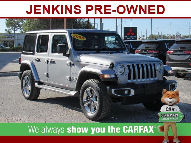 used 2020 Jeep Wrangler Unlimited car, priced at $26,839