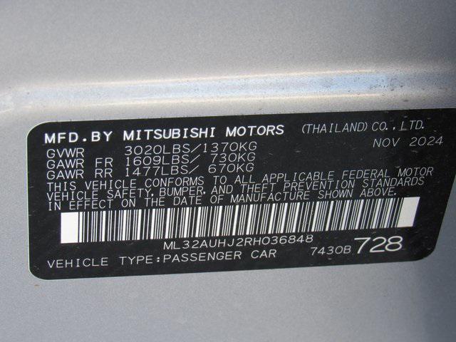 new 2024 Mitsubishi Mirage car, priced at $12,925